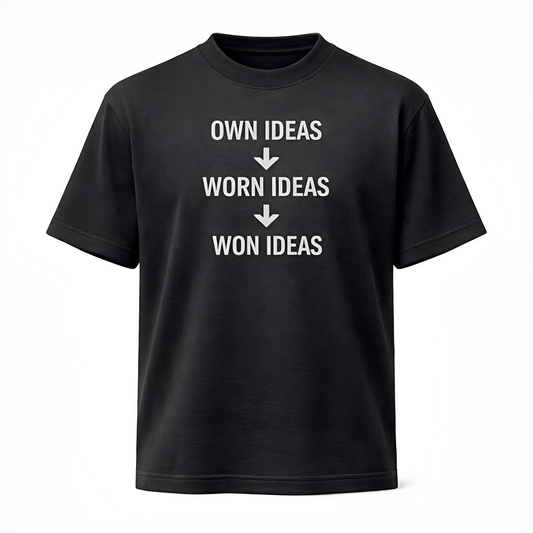 CONCEPT 01: THE IDEATION TEE - BLACK