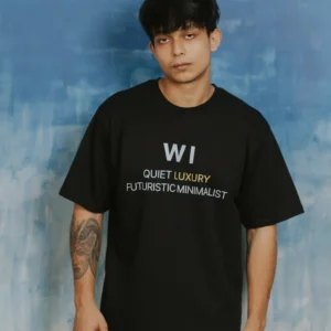 unisex oversized tee - Specification Tee Design 01 front view