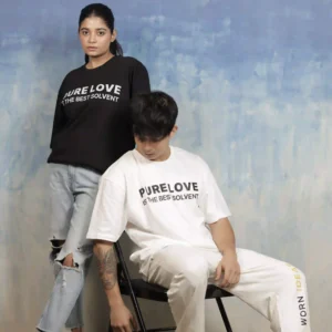 unisex sweatpants - Worn Ideas Sweatpant Design 01 front view
