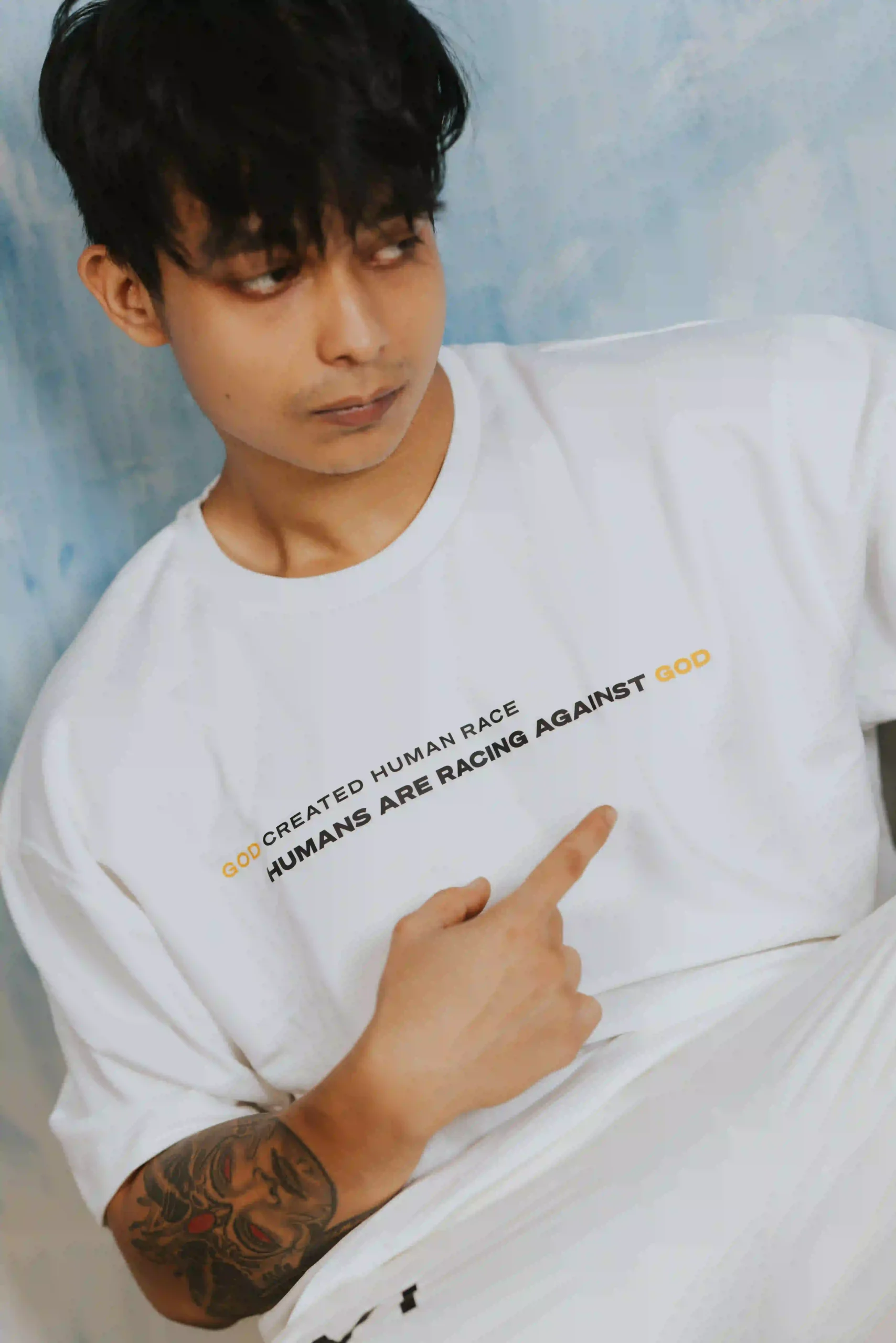 unisex oversized tee - Paradox Tee Design 08