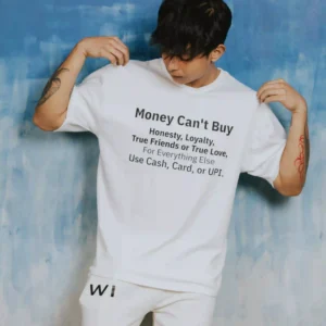 unisex oversized tee - Transaction Tee Design 04 front view