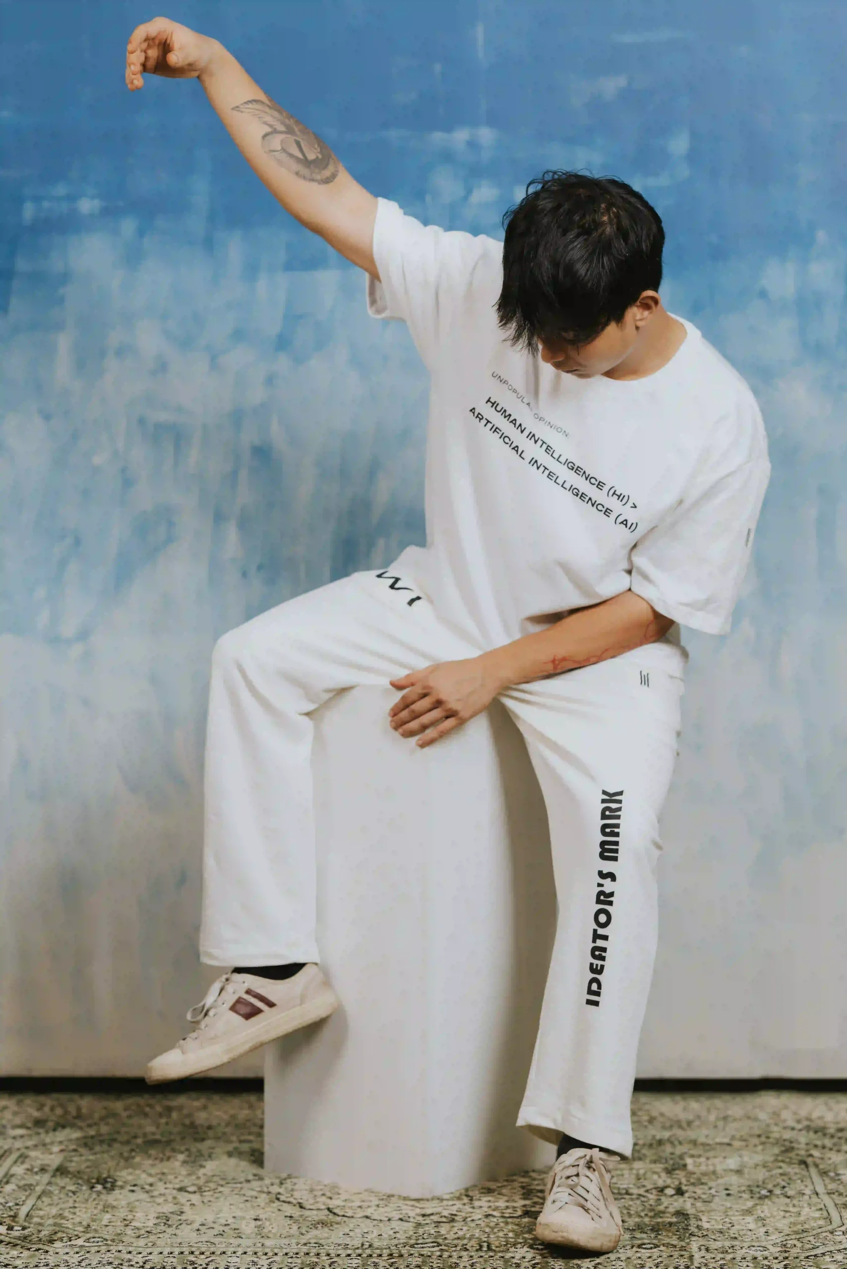 unisex sweatpants - Ideators Mark Design 02