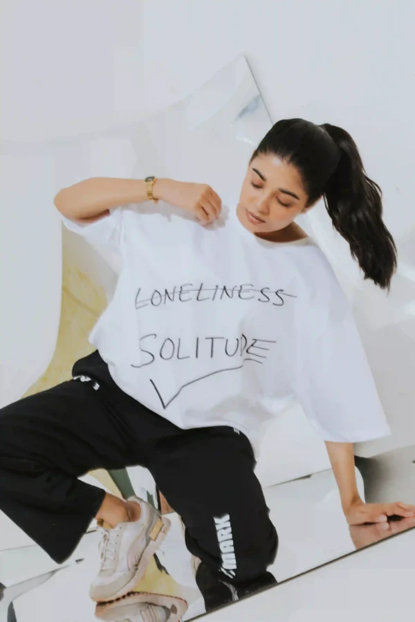 unisex oversized tee - Correction Tee Design 05 front view