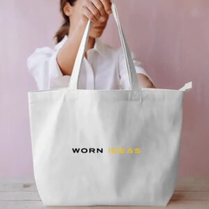 WORN IDEAS Tote Bag – White