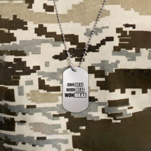 WORN IDEAS Signature Dog Tag – Silver Toned