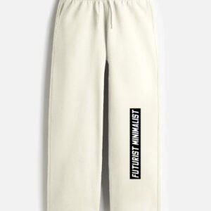 Unisex Tech Terry Sweatpants - FUTURIST MINIMALIST (Off-White)